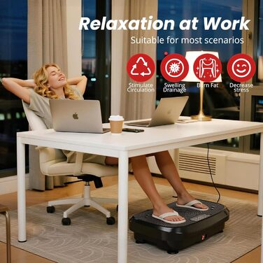 Платформа для вібраційного тренування MOMODA 2026 - для схуднення та спалювання жиру, 120 рівнів швидкості, для жінок та чоловіків