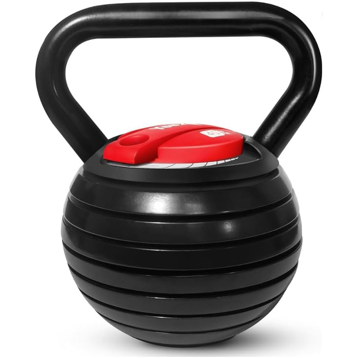 Кетлбел Yes4All регульований, чорний. Вага для тренувань, фітнесу, силових вправ. Регульований грифель для гантелей та дисків.