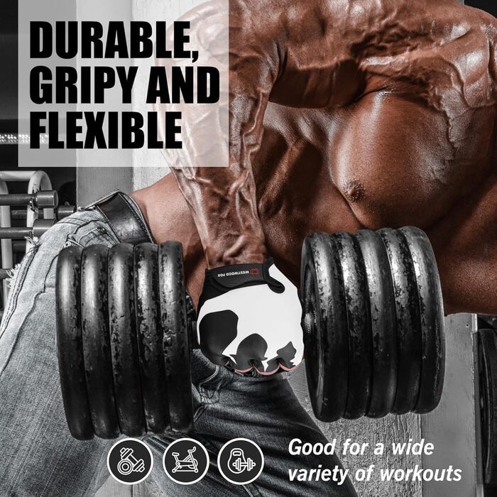 Велосипедні рукавички Westwood Fox, півпальчикові, унісекс, з підкладками на ручках, неслизькі, для MTB та шосе, літні, розмір L, білі