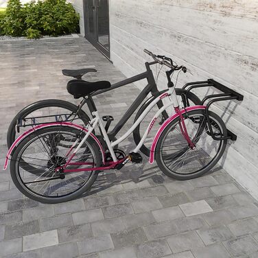 Підставка для велосипедів на 6 велосипедів FIVMEN - настінна/підлогова, 37 см, для MTB, шосе, 30-65 мм