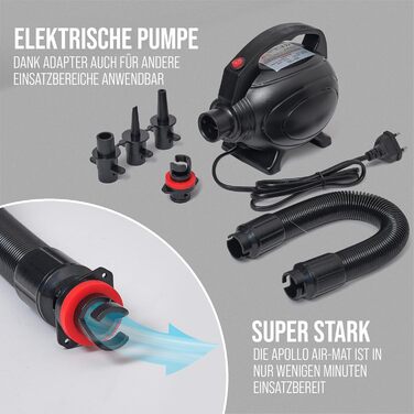 Надувний гімнастичний мат Apollo Air Mat Pro 3м/4м – доріжка для акробатики та фітнесу, для дорослих і дітей, для дому й вулиці