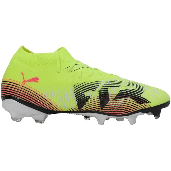 Жіночі футбольні бутси PUMA Future 8 Match Fg/Ag, 38 EU, Yellow Alert/Aged Silver/Sun Struck