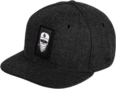 Кепка-снэпбек Nebelkind унісекс з принтом бандана, сіра бейсболка з прямим візерунком, регульована streetwear стиль