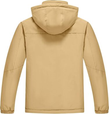 Чоловіча зимова куртка Ysento: водонепроникна, тепла, з флісовою підкладкою, софтшелл, для активного відпочинку, катання на лижах та сноуборді, з капюшоном, колір хакі, розмір L