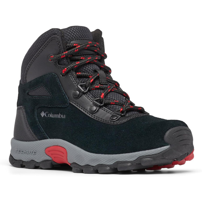 Трекінгові черевики Columbia Newton Ridge Amped Mid Rise для дітей (36 EU, Black Mountain Red Youth)