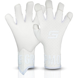 Воротарські рукавички GRIPMODE Air Whiteout FT з Griptec®, для футболу, універсальні, розміри 7-11
