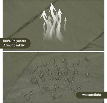 Спальний мішок AGEM для дорослих: 3-4 сезони, 225x100 см, 4-5 кг, для кемпінгу та риболовлі