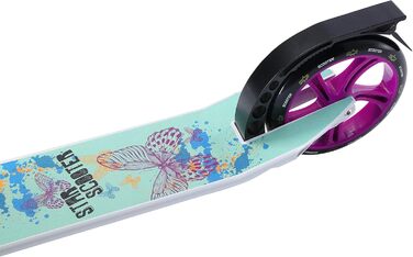 Дитячий та дорослий алюмінієвий самокат STAR SCOOTER з великими колесами 205 мм, міський круїзер для хлопчиків і дівчат від 6 років