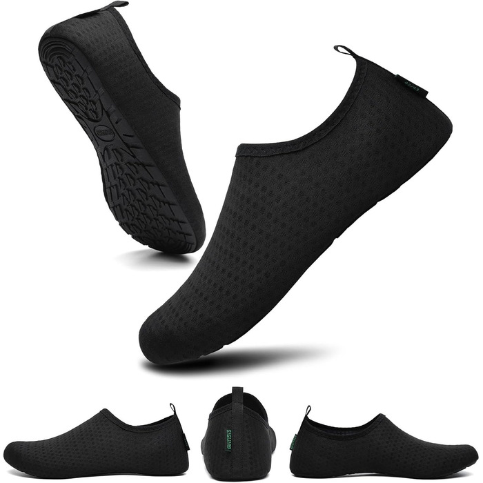 Чоботи для плавання Saguaro: чоловічі та жіночі, для води, пляжу, серфінгу, дайвінгу, неопренові, чорні, розмір EU 36-47