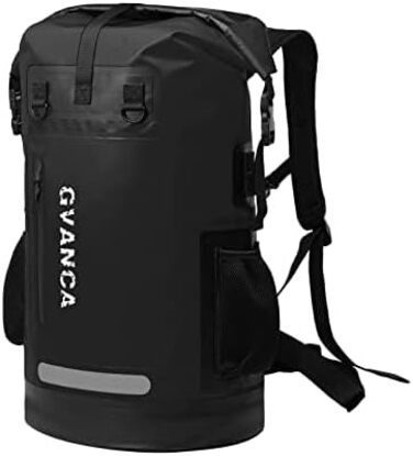 Водонепроникний рюкзак GVANCA Dry Bag 35 л (Чорний) для каякінгу, SUP, водних видів спорту