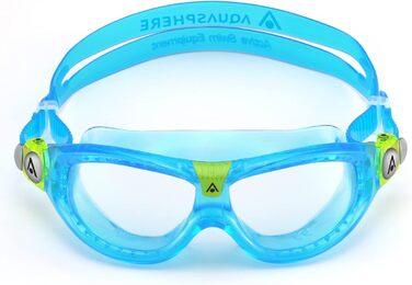 Дитяча плавальна маска Aqua Sphere Seal Kid 2 з прозорими лінзами, бірюзова
