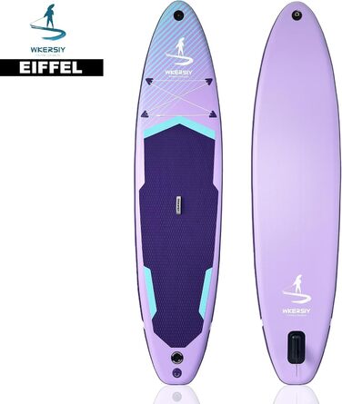 Надувний SUP Борд Allround 335см – Стабільний комплект Stand Up Paddle Board для початківців та професіоналів – Яскраве вейборд для йоги, риболовлі та відпочинку (Фіолетовий)