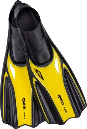 Ласти Mares Manta для снорклінгу, закритий носок, жовті, розмір 36/37