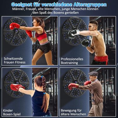 Музична бокс-машина Wenosda: розумна бокс-машина з Bluetooth, 9 функцій, 18 швидкостей, для дітей та дорослих (чорний)