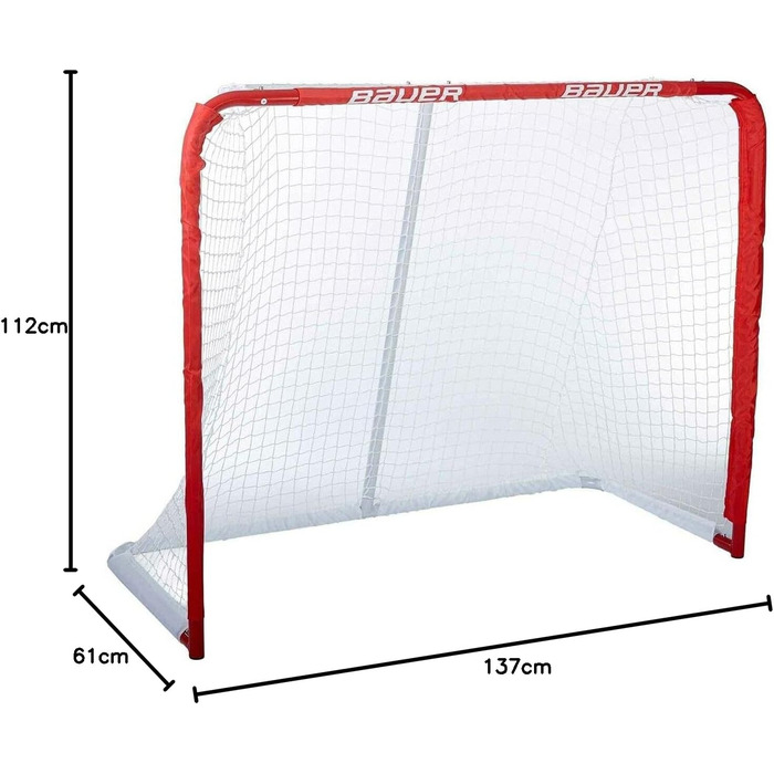 Ворота футбольні Bauer Deluxe Rec Steel Tor 54' (137x112x61 см)