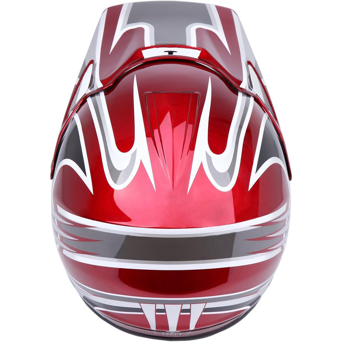 Шолом Samger DOT для дітей та підлітків, Motocross, Off Road, Dirt Bike, ATV, мотоциклетний, комплект з рукавичками та окулярами (L, Червоний)