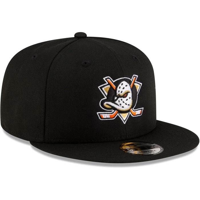 Кепка New Era NHL Eishockey Cap для вболівальників Anaheim Ducks, регульована, 9Fifty, Snapback, логотип команди, прямий козирок