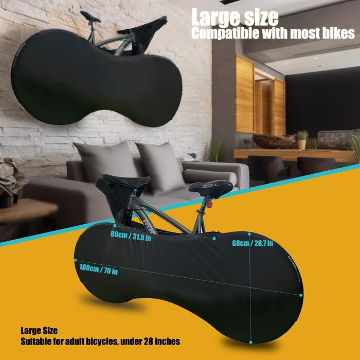Чохол для велосипеда Leica Gewebe05: еластичний, пилонепроникний, для зберігання та транспортування велосипедів, гірських велосипедів
