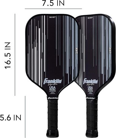 Професійна ракетка для піклболу Franklin Sports Signature Series з MaxGrit, турнірна, сертифікована USAPA