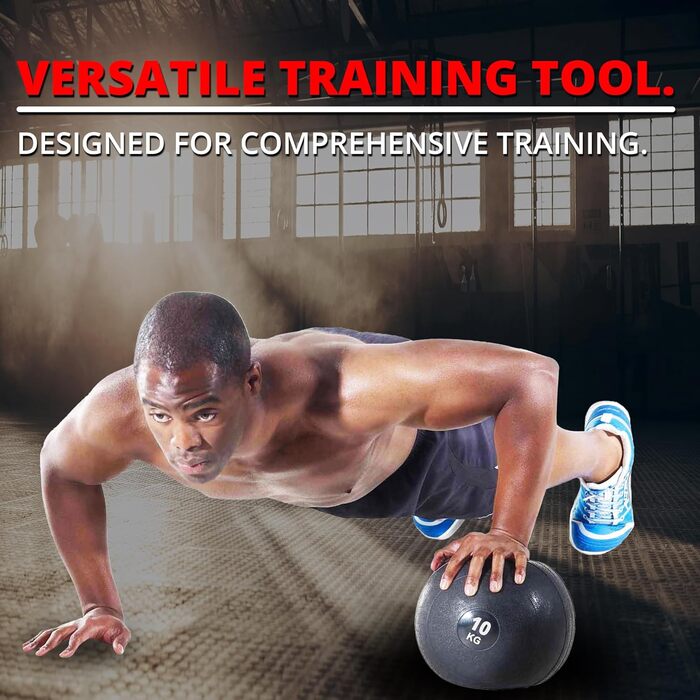 М'яч для кидання Maxstrength Slam Ball (медичний м'яч) для CrossFit, MMA, фітнесу, важкої атлетики, без пір, 8 кг, 10 кг, 12 кг