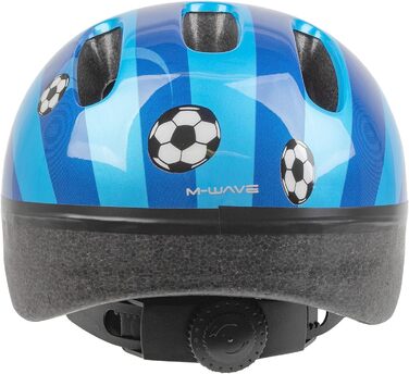 Дитячий велосипедний шолом M-Wave Space Soccer, футбольний дизайн