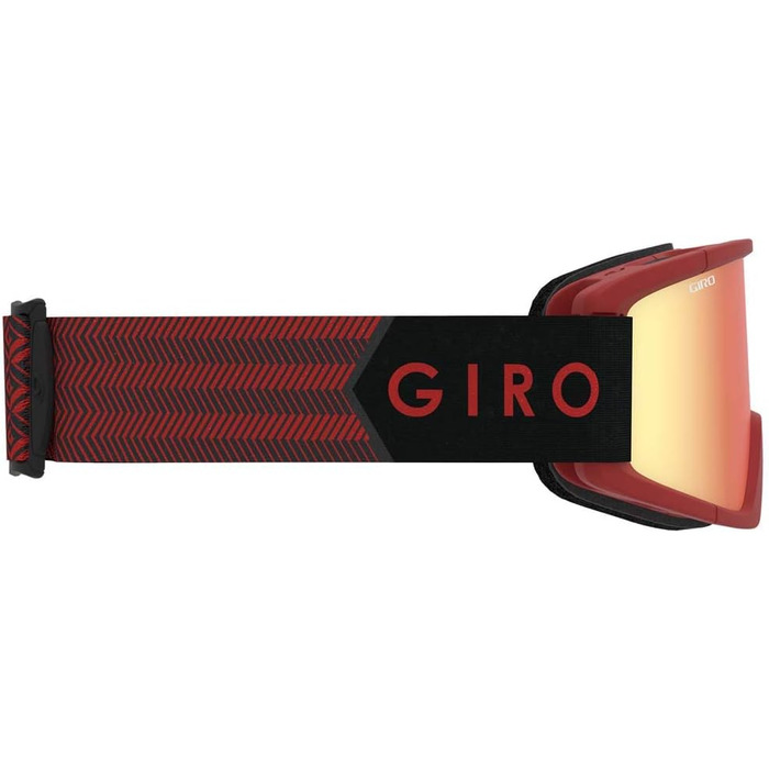 Чоловічі лижні окуляри GIRO SEMI, темно-червоні, розмір M