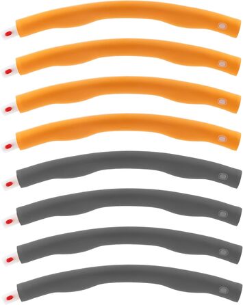 Фітнес-обруч InnovaGoods O-Waist зі знімними сегментами, помаранчевий, універсальний розмір, піночне покриття для схуднення та тренувань