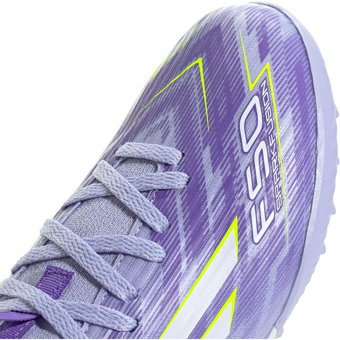 Дитячі футбольні бутси Adidas F50 SPARKFUSION League W Mid Turf - Violet Tone, Lucid Lemon, Purple Rush, 37 1/3 EU
