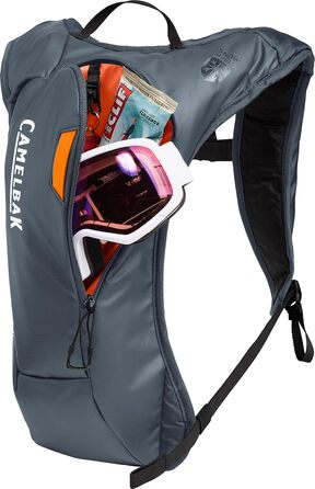 Гідраторний рюкзак CamelBak Zoid сірий/помаранчевий для спорту