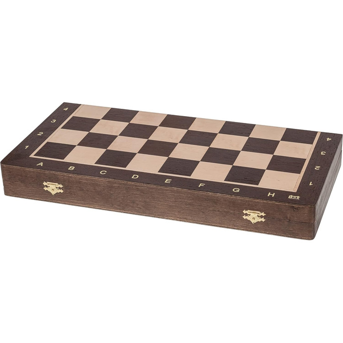 Дерев'яний шаховий набір Square Pro Nr 5 WENGE, шахи Staunton, шахівниця з дерева