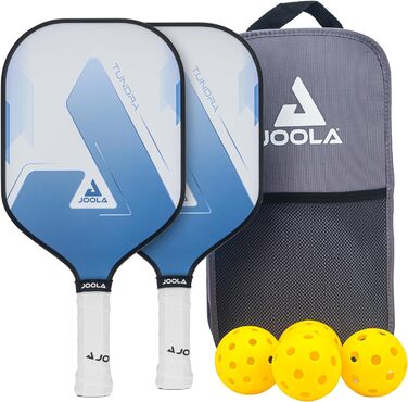 Набір для піклболу JOOLA Blue Lightning, 2 ракетки, 4 м'ячі, сумка, синій, 7 предметів, для відпочинку