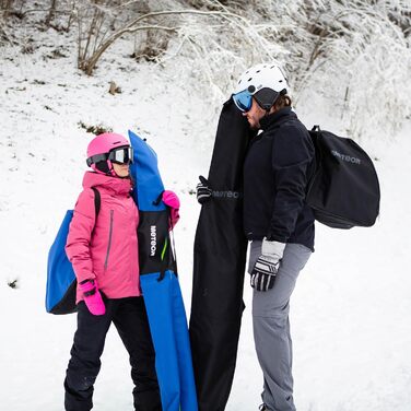 Чохол для лижних черевиків Meteor - компактна сумка для черевиків та рукавиць. Водонепроникний, легкий, міцний, ідеальний для зимових подорожей та катання на лижах. Чорний колір, рюкзак для лижних черевиків.