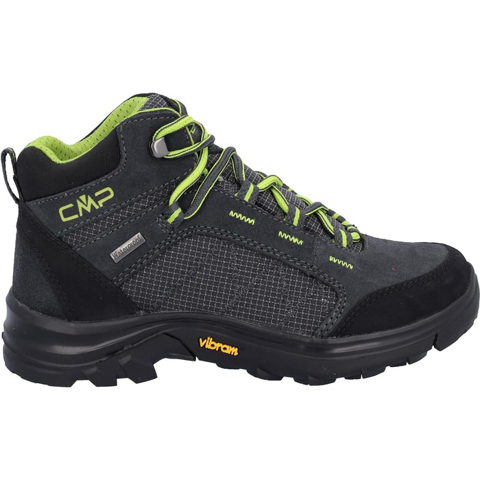 Дитячі трекінгові черевики CMP Thiamat Mid 2.0 Wp (41 EU, Антрацит/Лайм)