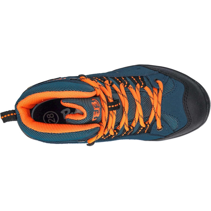 Черевики трекінгові та похідні для дітей Brütting Mount Bona High, 30 EU, Petrol Orange