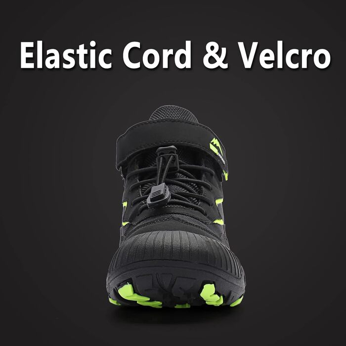 Дитячі трекінгові черевики FLIOZY - чорні, дихаючі, з антиковзкою підошвою, розмір 28 EU