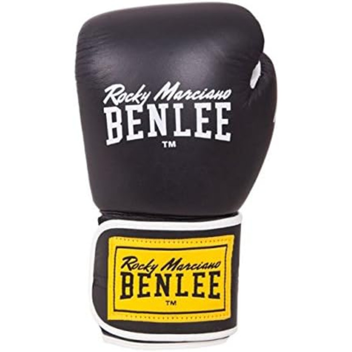 Боксерські рукавички BenLee Tough Leather Thai Gloves чорного кольору, розмір 16