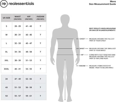 Шорти для тенісу Rea Essentias чоловічі, фітнес шорти (3X, 17.8 см – комплект 12)