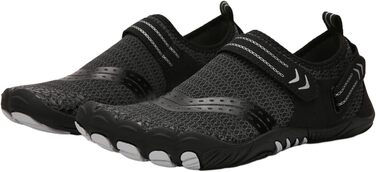 Водні черевики FANSU для дорослих, чорні, на липучці, для плавання та серфінгу, швидковисихаючі, антиковзаючі (36 EU)