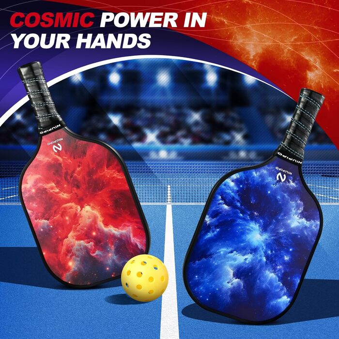 Набір ракет для піклболу Niupipo (2 шт.), фіберскла, поліпропілен, легкі, з сумкою