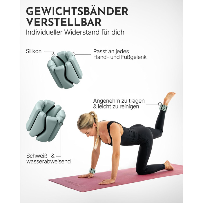 Набір для пілатесу Neolymp – м'яч, кільце, гантелі, стрічки, E-book | Sky Blue