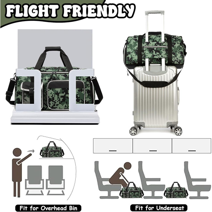 Дитяча спортивна сумка HTGROCE з відділенням для взуття. Сумка для плавання, подорожей для дівчаток. Кольори: білий (A), зелений (B)