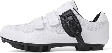 Велотуфлі Mountain для MTB, SPD, чоловічі/жіночі, зелені, з пряжкою (44 EU, C Weiß)