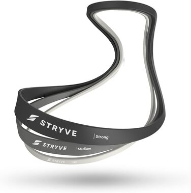 STRYVE Power Bands – Преміум набір резистивних стрічок для тренувань, 3 шт, еспандери для силових вправ, фітнесу, тренажерного та домашнього залу, з інструкціями для вправ