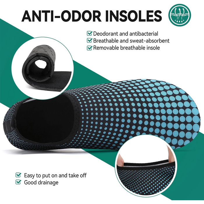 Чоловічі та жіночі аквашузи для плавання, йоги та відпочинку на пляжі. Швидко сохнуть, неслизькі, легкі (43 EU, Синій G995)