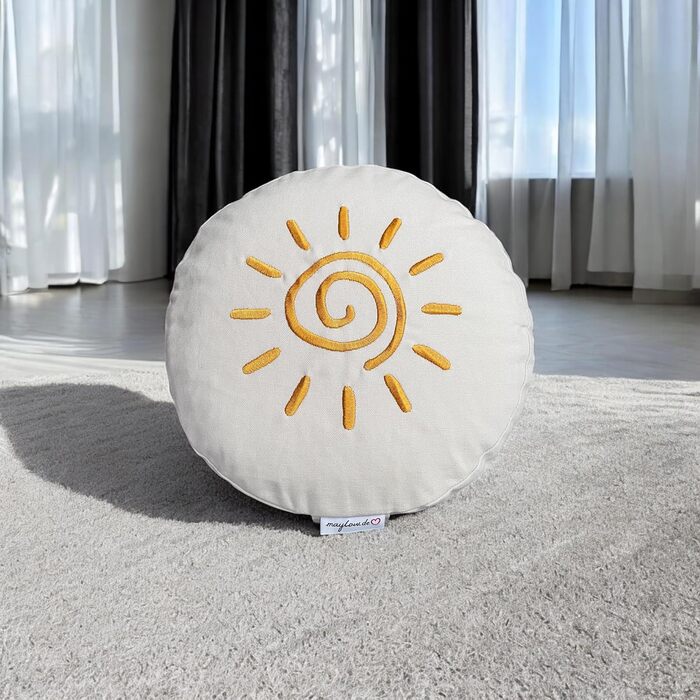 Подушка для йоги Yogakissen Shanti 15 см з вишивкою 