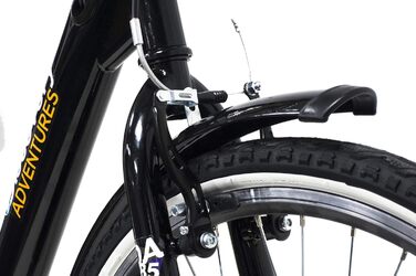 Електровелосипед Denver Discovery E4000, міський, 26 дюймів, Shimano 6 швидкостей, для жінок, чорний