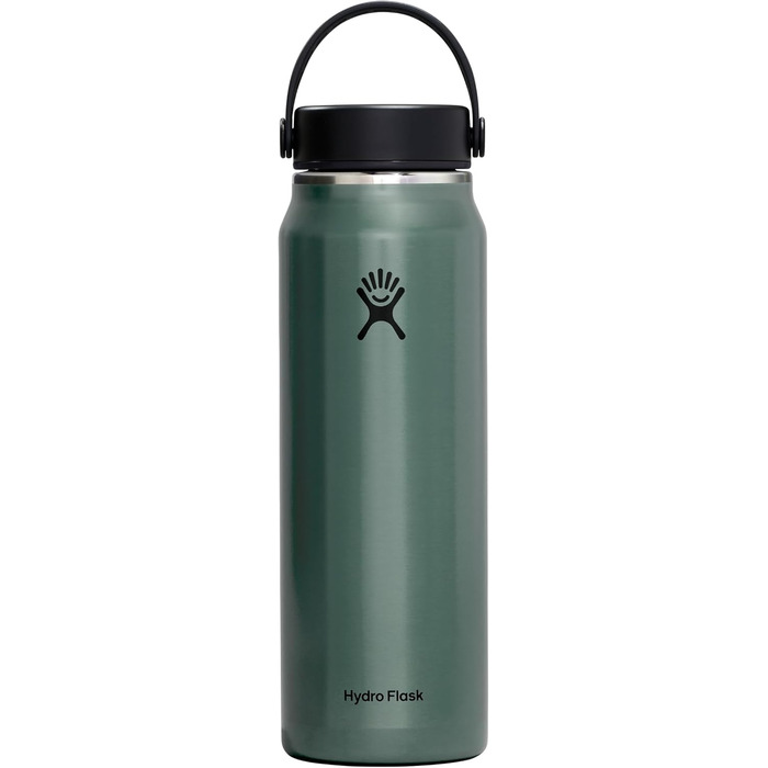 Пляшка для води Hydro Flask Trail Series 907 г, легка, з широкою гнучкою кришкою, подвійна вакуумна ізоляція, колір Serpentin