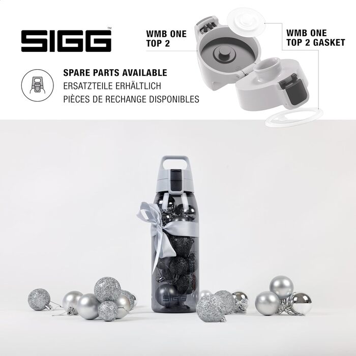Пляшка для води Sigg Tritan Total Color ONE 600 мл/1 л: для газованих напоїв, легка, герметична, BPA-free, миється в посудомийній машині