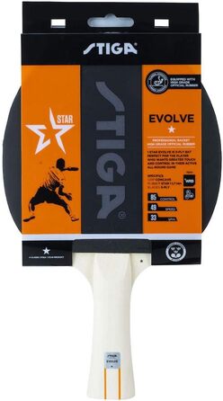 Набірний тенісний ракетка Stiga 1-Star Evolve, червоно-чорний, універсальний розмір