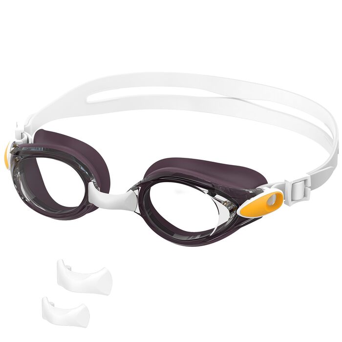 Маска для плавання Schwibrille унісекс, антизапітніюча, водонепроникна, з UV-захистом для жінок та чоловіків (M, PLYL)
